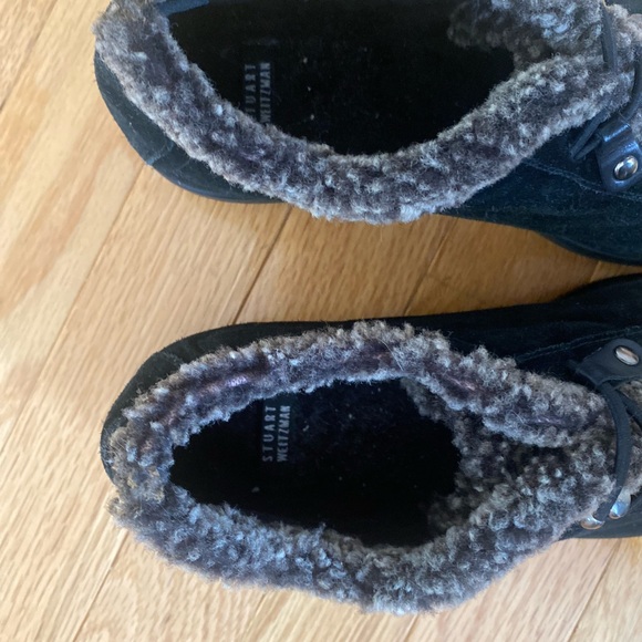 Stuart Weitzman Lined Suede Leather Shoe Boots sz 7 - 71/2 - Picture 5 of 8